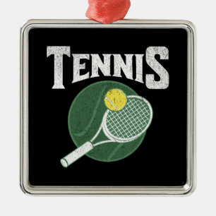 Tennisdesign Ornament Aus Metall