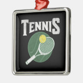 Tennisdesign Ornament Aus Metall (Links)