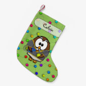 Tenniseulenjunge Kleiner Weihnachtsstrumpf (Vorderansicht (hängend))