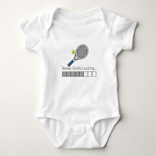 Tennisfähigkeiten laden Tennis Geschenke, Tennisfä Baby Strampler