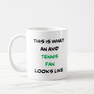 Tennisfan, begeistert kaffeetasse