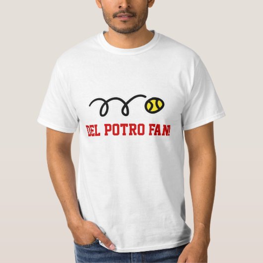 Tennisfan-T - Shirts Del Potro für Mannfrauen u. (Vorderseite)