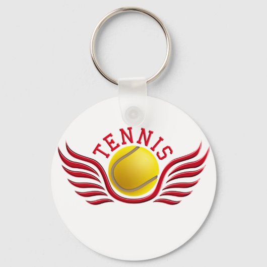 Tennisflügel Schlüsselanhänger (Vorderseite)