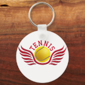 Tennisflügel Schlüsselanhänger (Vorderseite)