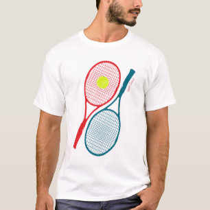 Tennisfreunde personalisiert / Tennisspieler T-Shirt