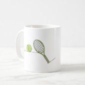 Tennisgeschenk des Tennis-Liebhabers | Kaffeetasse (Vorderseite Links)