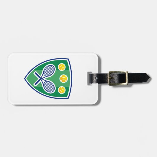 Tennisgeschenk Gepäckanhänger (Vorderseite horizontal)