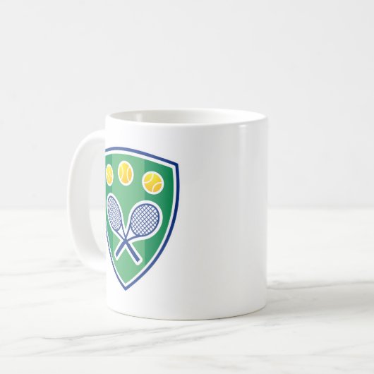 Tennisgeschenk Kaffeetasse (Vorderseite Links)