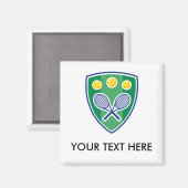 Tennisgeschenke für Mannschaften Ligen Magnet (Vorderseite/Rückseite)