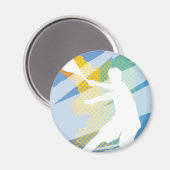 Tennisgeschenke für Tennisspieler und Tennisfans Magnet (Vorderseite/Rückseite)