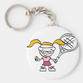 Tennisgeschenke und Karten mit niedlichem Cartoon Schlüsselanhänger
