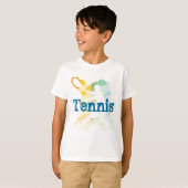Tennishemd für Kinder mit individualisierbarem Dru T-Shirt (Vorne ganz)