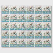 Tennishund Spielen wir Geschenkpapier (Flach)