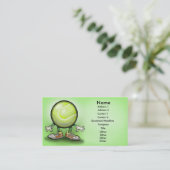 Tenniskarte Visitenkarte (Stehend Vorderseite)