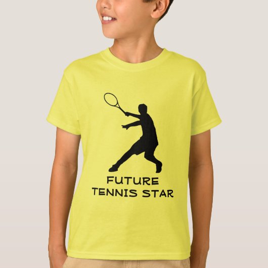 Tenniskinder | T - Shirt mit motivierend Angebot (Vorderseite)