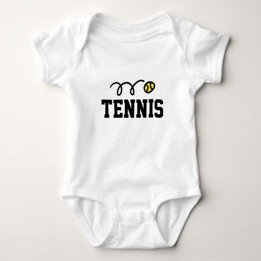 Tenniskleidung für Babys und kleine Kinder Baby Strampler (Vorderseite)