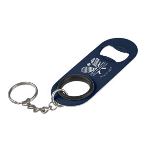 Tennisklub Name Navy Blue Team Maßgeschneidert Mini Flaschenöffner