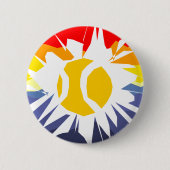 Tennisknopf mit cooler Ballkonstruktion Button (Vorderseite)