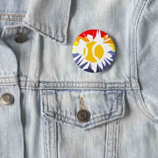 Tennisknopf mit cooler Ballkonstruktion Button (Beispiel)