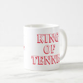 Tenniskönig personalisiert kaffeetasse (VorderseiteRechts)