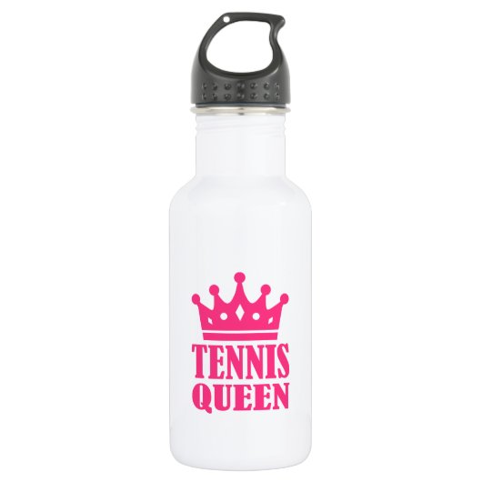 Tennisköniginkrone Trinkflasche (Vorderseite)
