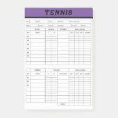 Tenniskörbe - Punktnotizen Post-it Klebezettel (Vorderseite)