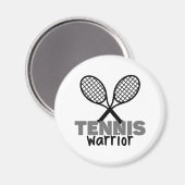 Tenniskrieger. Magnet (Vorderseite/Rückseite)