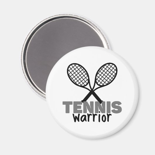 Tenniskrieger. Magnet (Vorderseite/Rückseite)