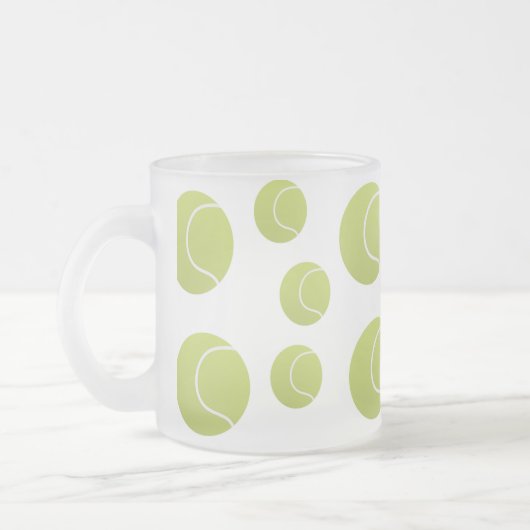 Tenniskugeln Mattglastasse (Links)