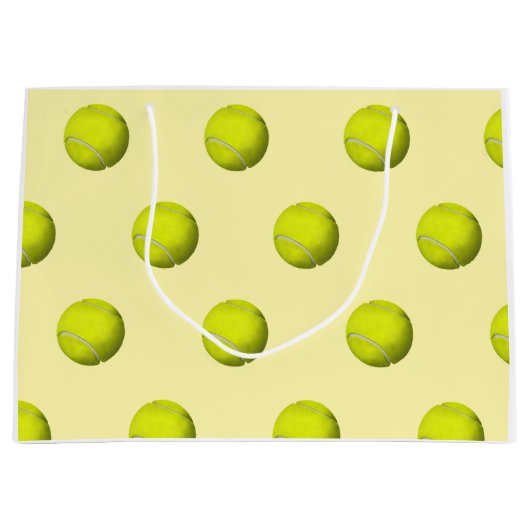 Tenniskugeln Muster Große Geschenktüte (Vorderseite)