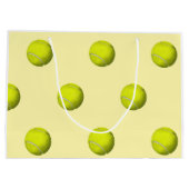 Tenniskugeln Muster Große Geschenktüte (Rückseite)