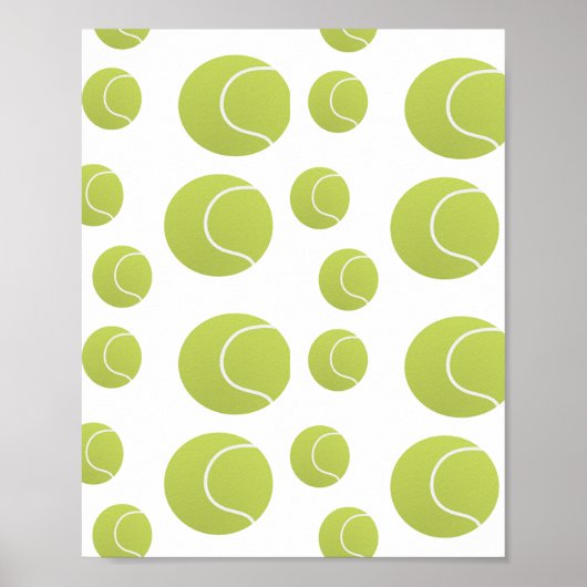 Tenniskugeln Poster (Vorne)
