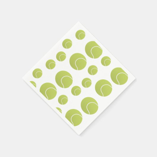 Tenniskugeln Serviette (Ecke)
