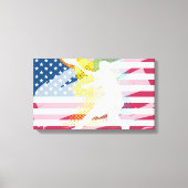 Tenniskunstmalerei auf Leinwand (Vorderseite)