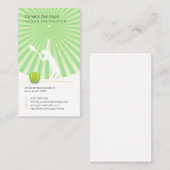 Tennislehrer | BERUFLICH Visitenkarte (Vorne/Hinten)