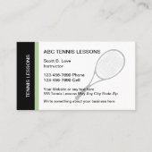 Tennislehrer Moderne Visitenkarten Visitenkarte (Vorderseite)