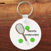 Tennislehrer Schlüsselanhänger (Vorderseite)