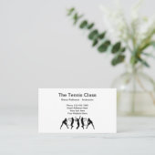 Tennislehrer Visitenkarte (Stehend Vorderseite)