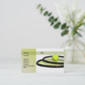 Tennislehrer Visitenkarte (Stehend Vorderseite)