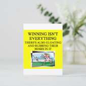 Tennisliebhaber Postkarte (Stehend Vorderseite)