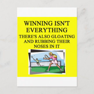 Tennisliebhaber Postkarte