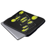Tennislogos und -bälle, laptopschutzhülle (Vorne Knopf)