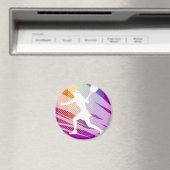 Tennismagnete mit weiblichem Tennisspielerprint Magnet (In Situ (Geschirrspüler))