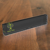 Tennismannschaft Namensplakette (Seite)