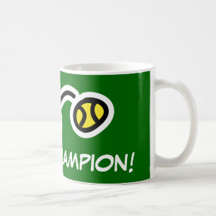 Tennismeister-Tasse für Spieler und Fans Kaffeetasse