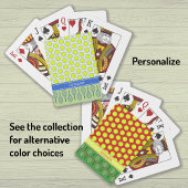 Tennismotiv-individuelle Name Spielkarten