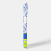 Tennismuster individuelle Name blau Case-Mate iPhone Hülle (Rückseite / Rechts)