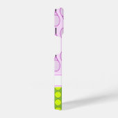 Tennismuster individuelle Name Blau iPhone 14 Gehä Hülle (Rechte Seite)