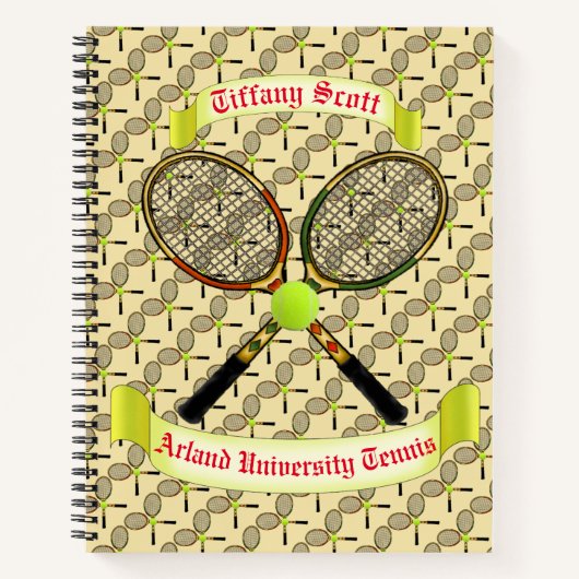 TennisNotebook Notizblock (Vorderseite)