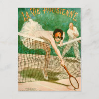 Tennisparty-Postkarte